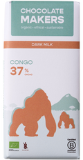 Chocolatemakers Gorilla melk 37% bio 80 Gram