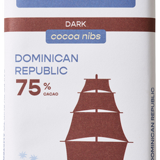 Chocolatemakers Reep tres hombres 75% puur met cacaonibs bio 80.00 Gram