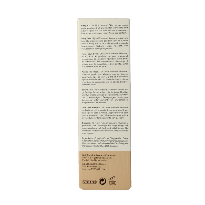 Naif Baby & kids soothing baby oil 100 Milliliter