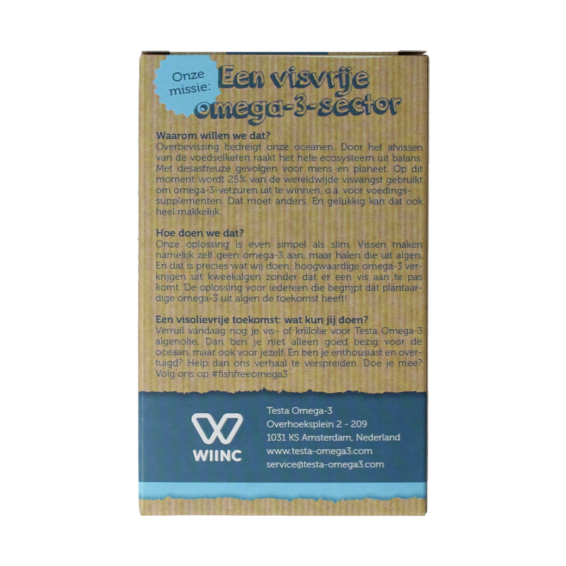 Testa Omega 3 algenolie 300mg DHA + 150mg EPA vegan 45 Softgels