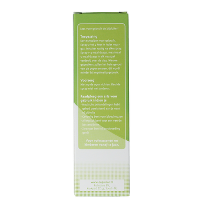 Capsinol Milde formule neusspray 20.00 Milliliter