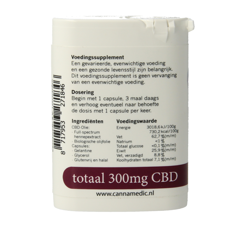 Cannamedic CBD Capsules  3mg 100 Capsules