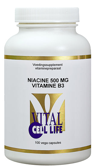 Vital Cell Life Vitamine B3 niacine 500mg 100 Capsules
