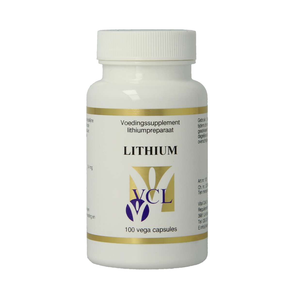 Vital Cell Life Lithium 400 mcg 100 Vegetarian capsules – AtHomePharma