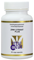 Vital Cell Life Zink citraat plus 60.00 Capsules