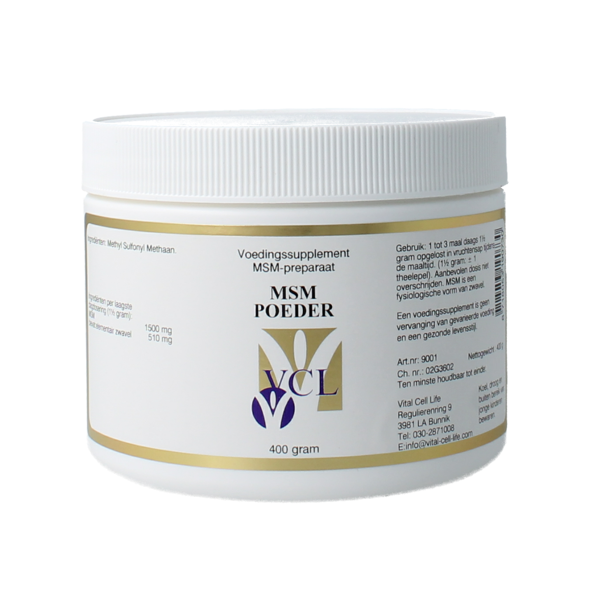 Vital Cell Life MSM poeder 400.00 Gram