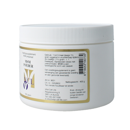 Vital Cell Life MSM poeder 400.00 Gram