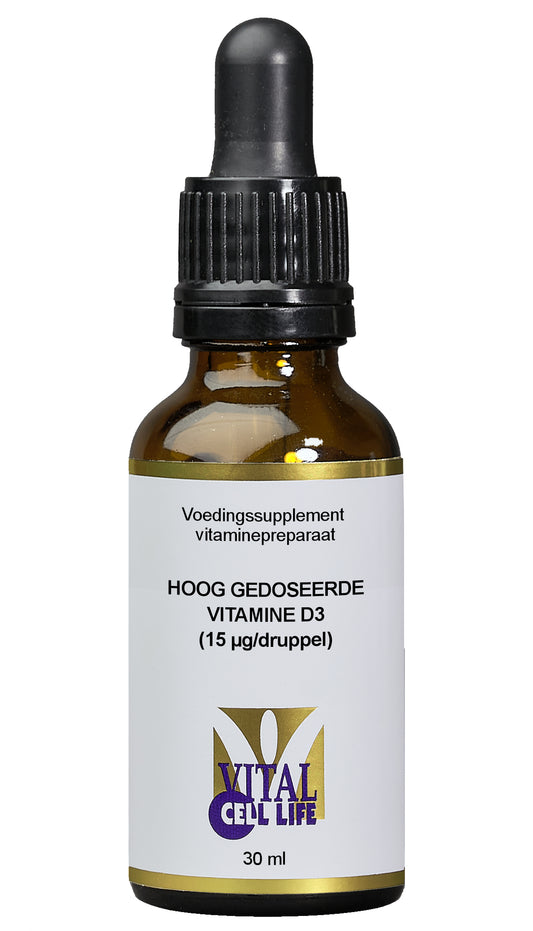 Vital Cell Life Vitamine D3 15mcg druppels 30.00 Milliliter