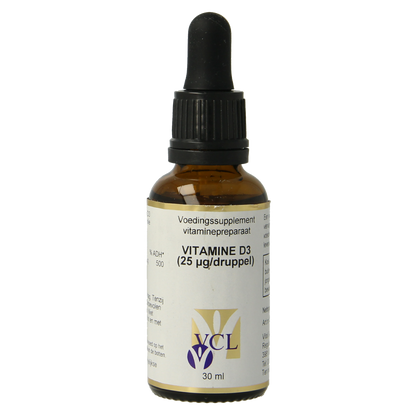 Vital Cell Life Vitamine D3 25mcg druppels 30.00 Milliliter