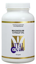 Vital Cell Life Magnesium citraat 80 mg poeder 100.00 Gram