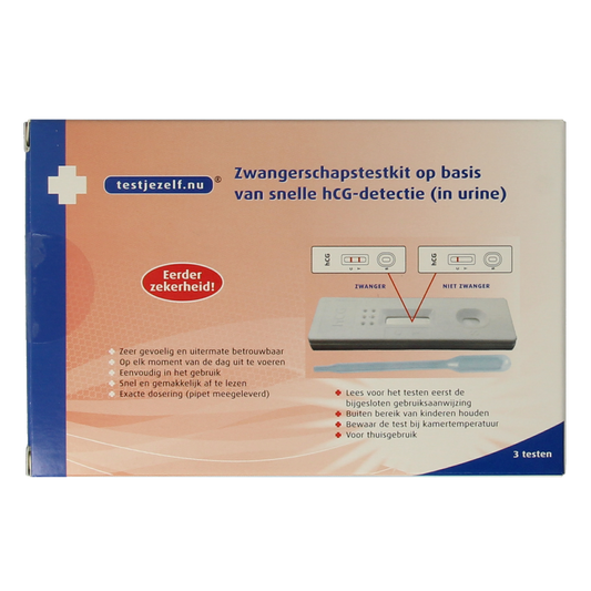 Testjezelf.nu Zwangerschapstest casette 3.00 Stuks