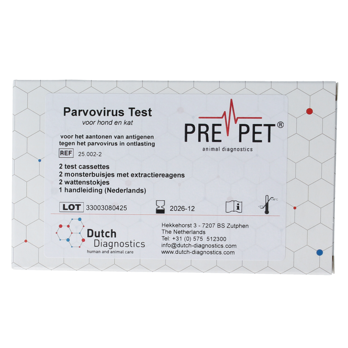 Testjezelf.nu Parvo virus test kat/hond 2.00 Stuks