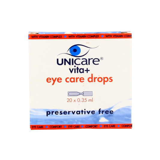 Unicare Vita+ eye care oogdruppels 0.35ml 20.00 Ampullen