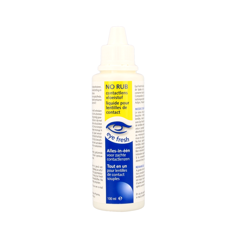 Eyefresh No rub alles-in-1 vloeistof zachte lenzen 100 Milliliter