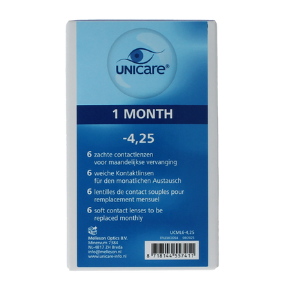 Unicare Maandlenzen -4.25 6.00 Stuks