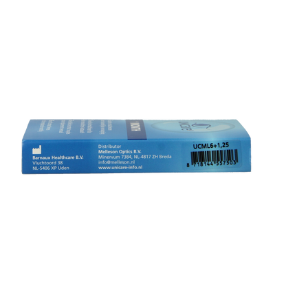 Unicare Maandlenzen +1.25 6.00 Stuks