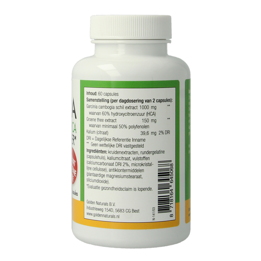 Natusor Garcinia cambogia 60% HCA vetverbrander 60.00 Capsules