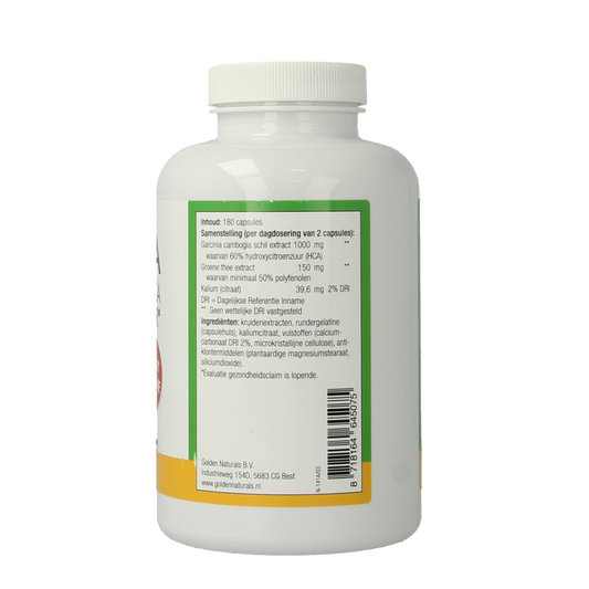 Natusor Garcinia cambogia 60% HCA vetverbrander 180.00 Capsules