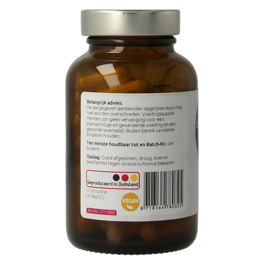 Hanoju L-Carnosine 400mg 60 Vegetarische capsules