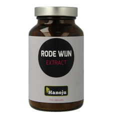 Hanoju Rode wijn extract 250mg 150.00 Vegetarische capsules