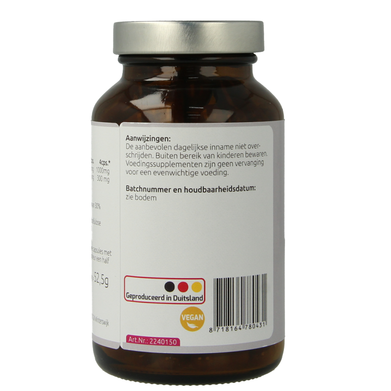 Hanoju Rode wijn extract 250mg 150 Vegetarische capsules