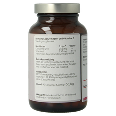 Hanoju Co-enzym Q10 250mg vitamine C 250mg 90 Capsules