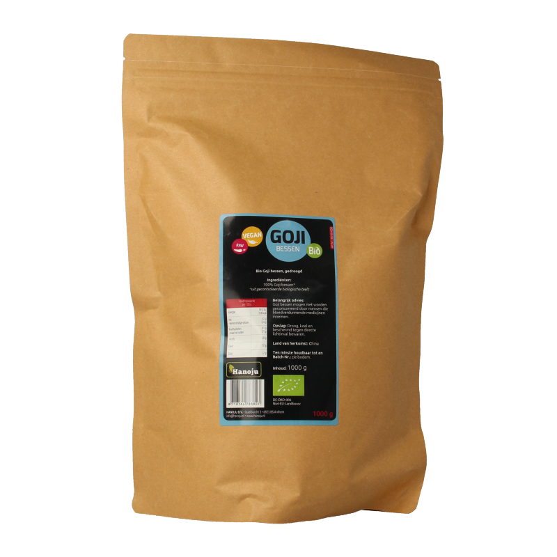 Hanoju Goji bessen zongedroogd bio 1 Kilogram