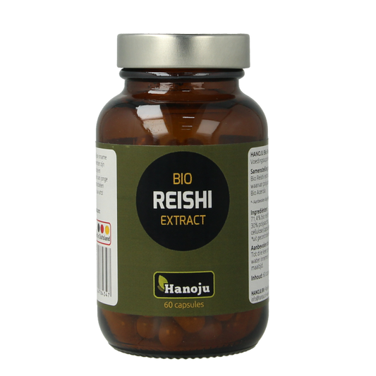 Hanoju Reishi extract bio 60 Vegetarische capsules