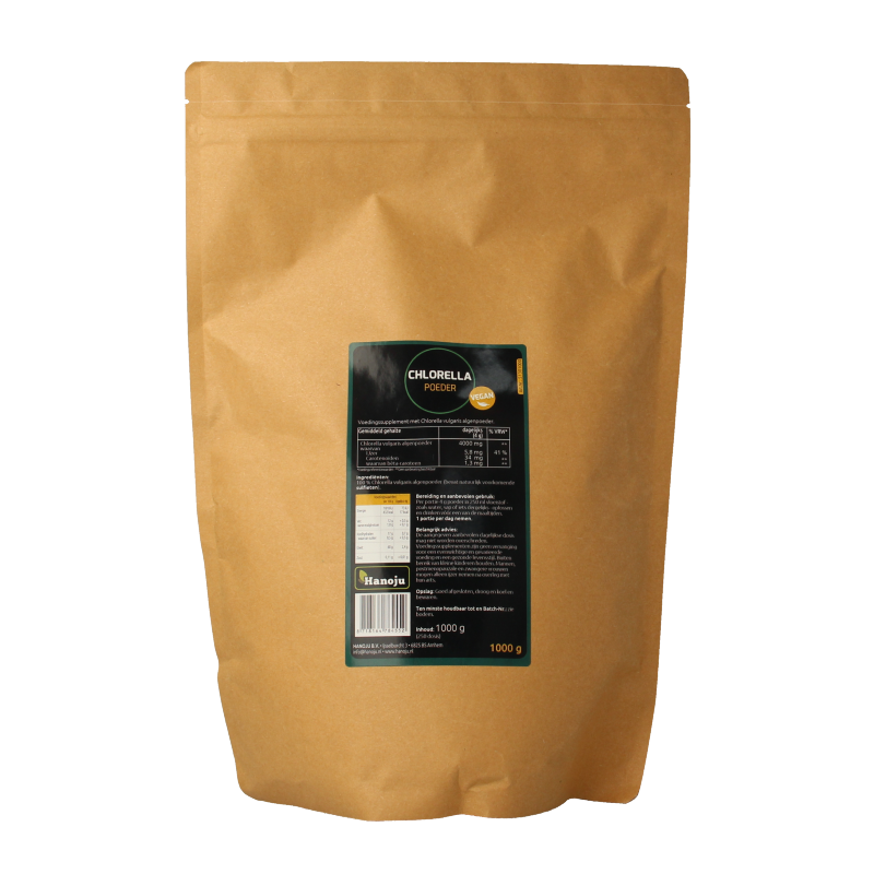 Hanoju Chlorella premium poeder 1 Kilogram