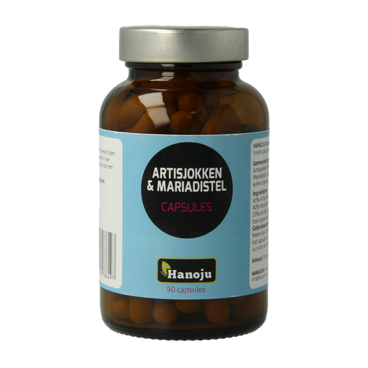 Hanoju Artisjok 200mg & mariadistel 200mg 90 Capsules