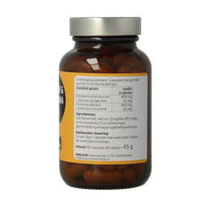 Hanoju Gember & kurkuma extract 90 Vegetarische capsules