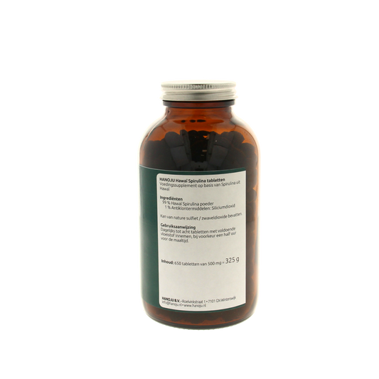 Hanoju Spirulina Hawaiiaans 500mg 650.00 Tabletten