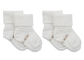 KipKep Blijf baby sokjes 6-12 mnd offwhite/wit 2 Paar