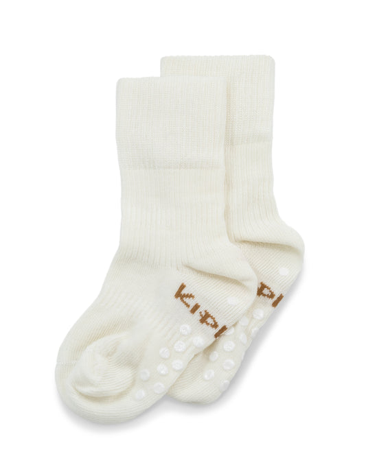 KipKep Blijf baby sokken antislip 18-24 mnd offwhite/wit 1 Paar
