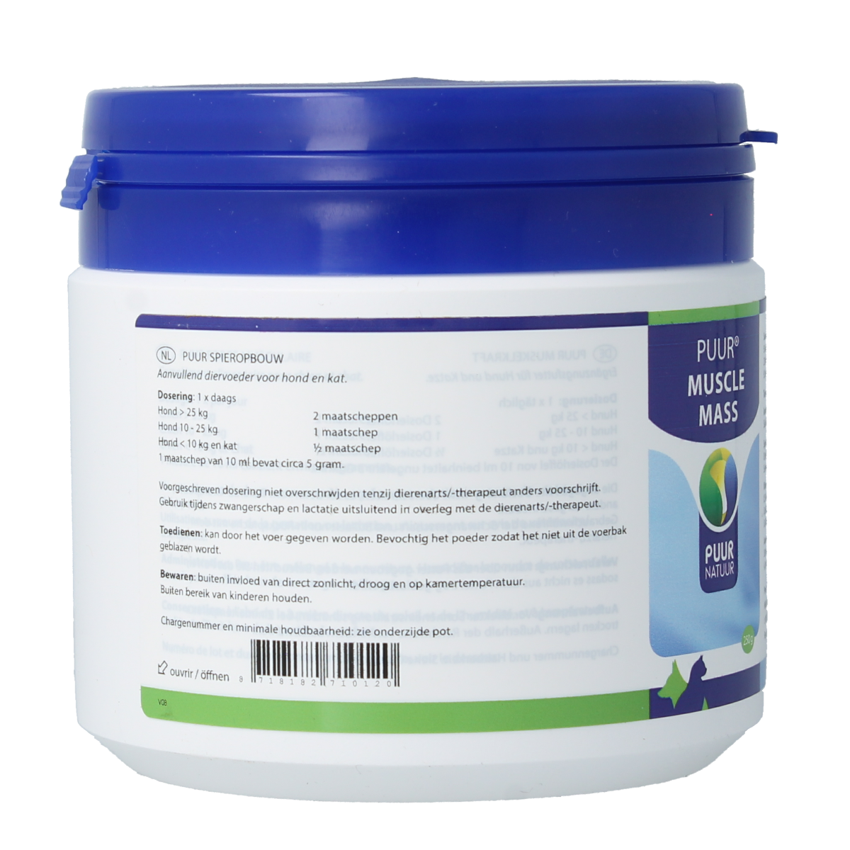Puur Muscle mass hond / kat 250.00 Gram