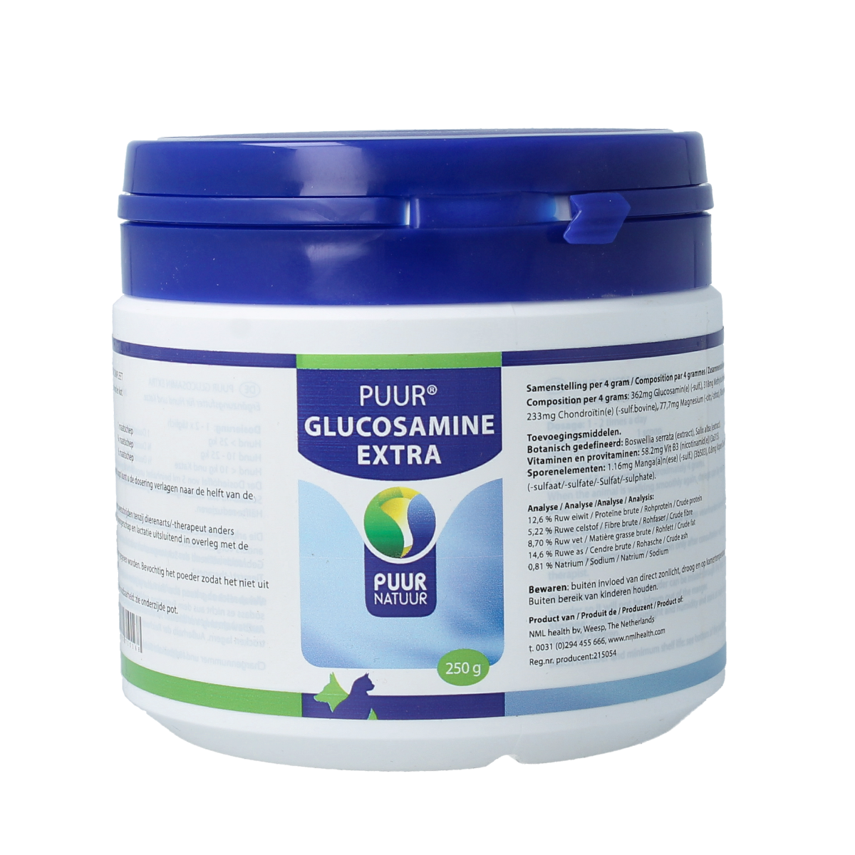 Puur Glucosamine extra hond/kat 250.00 Gram