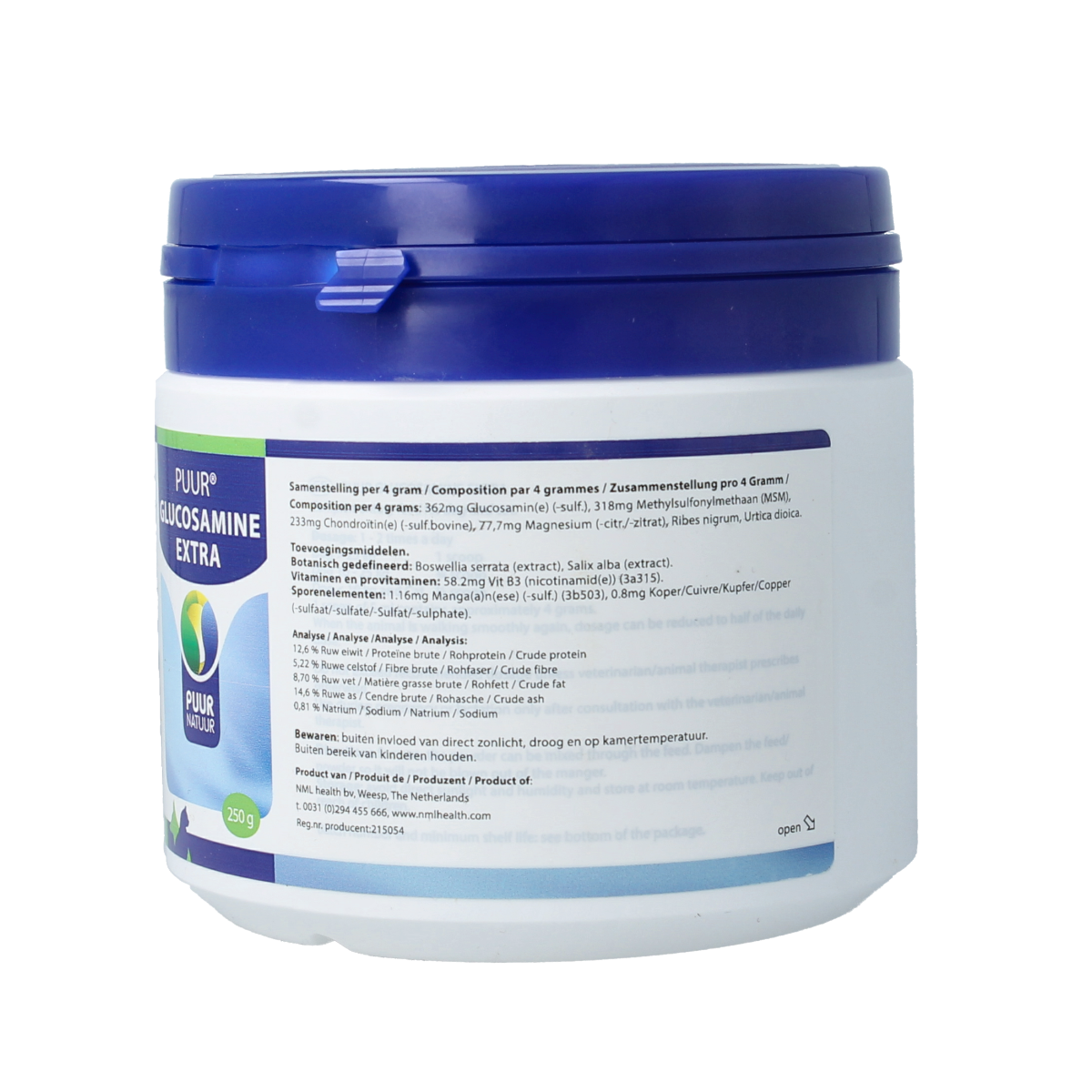 Puur Glucosamine extra hond/kat 250.00 Gram