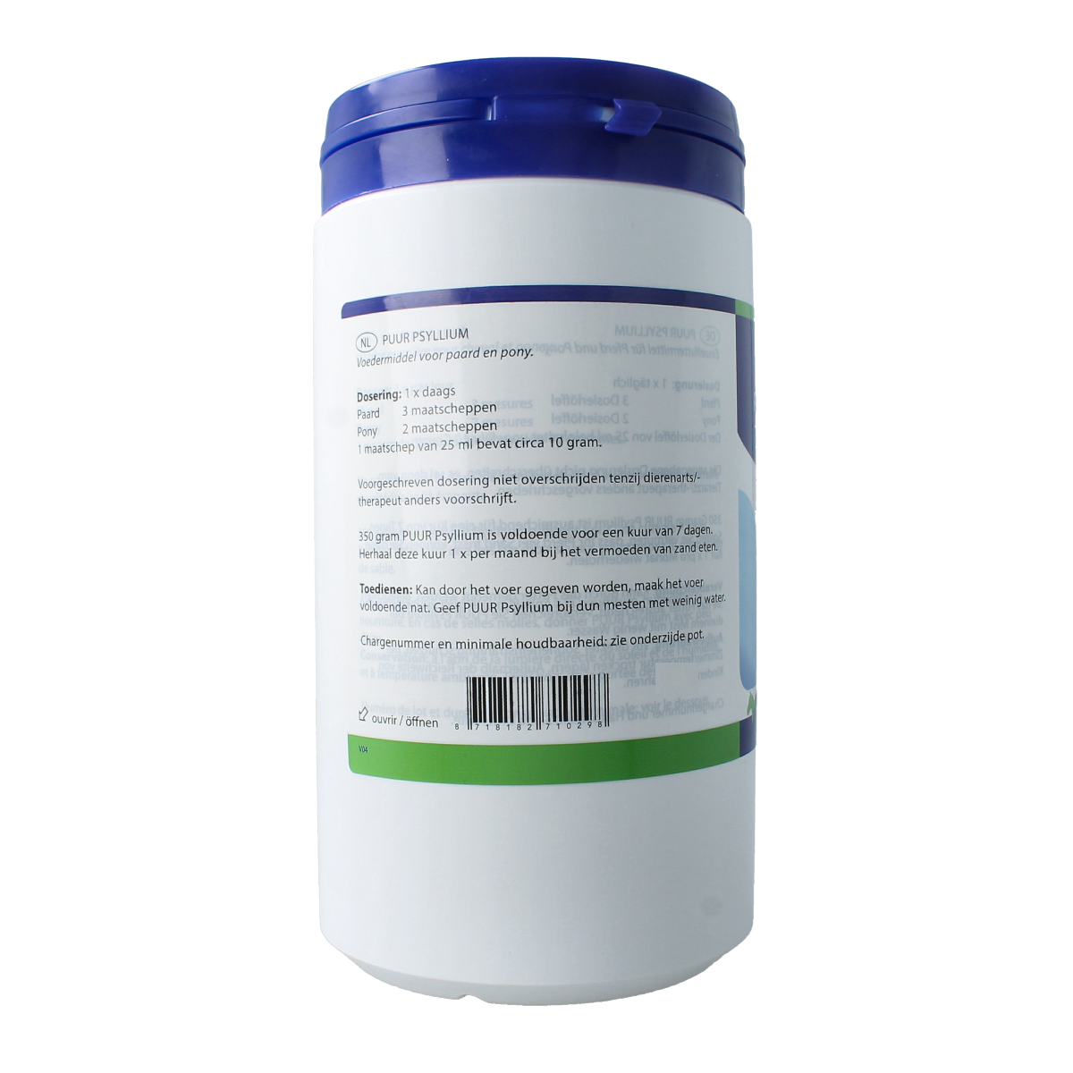 Puur Psyllium paard en pony 350.00 Gram