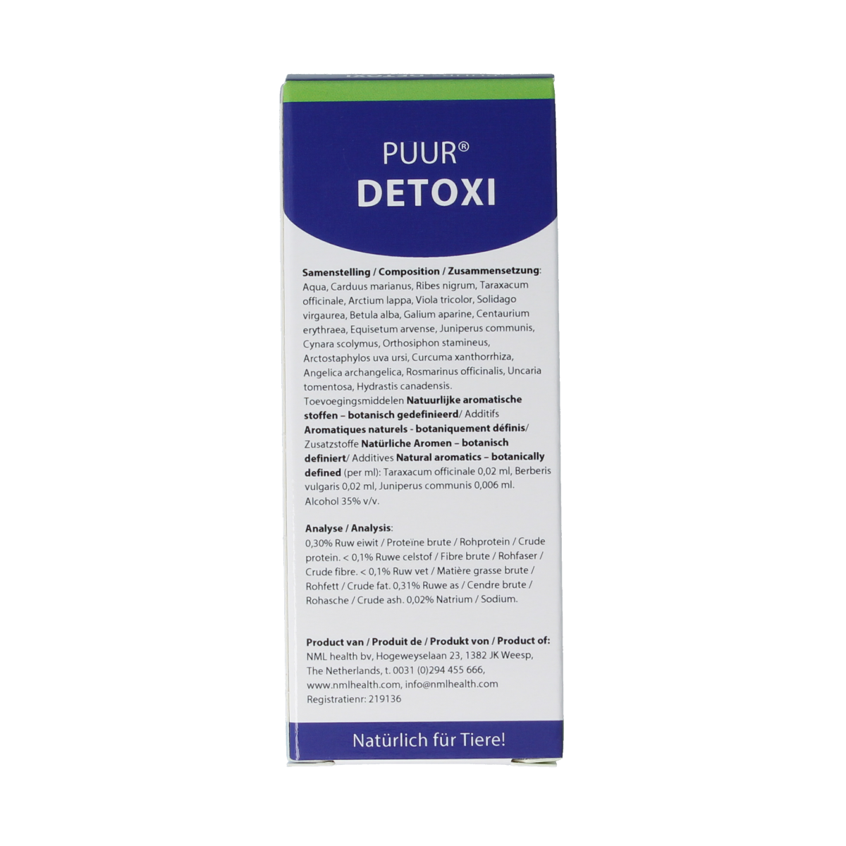 Puur Detoxi hond kat 50.00 Milliliter