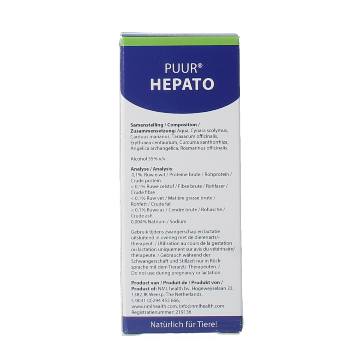 Puur Hepato hond / kat 50.00 Milliliter