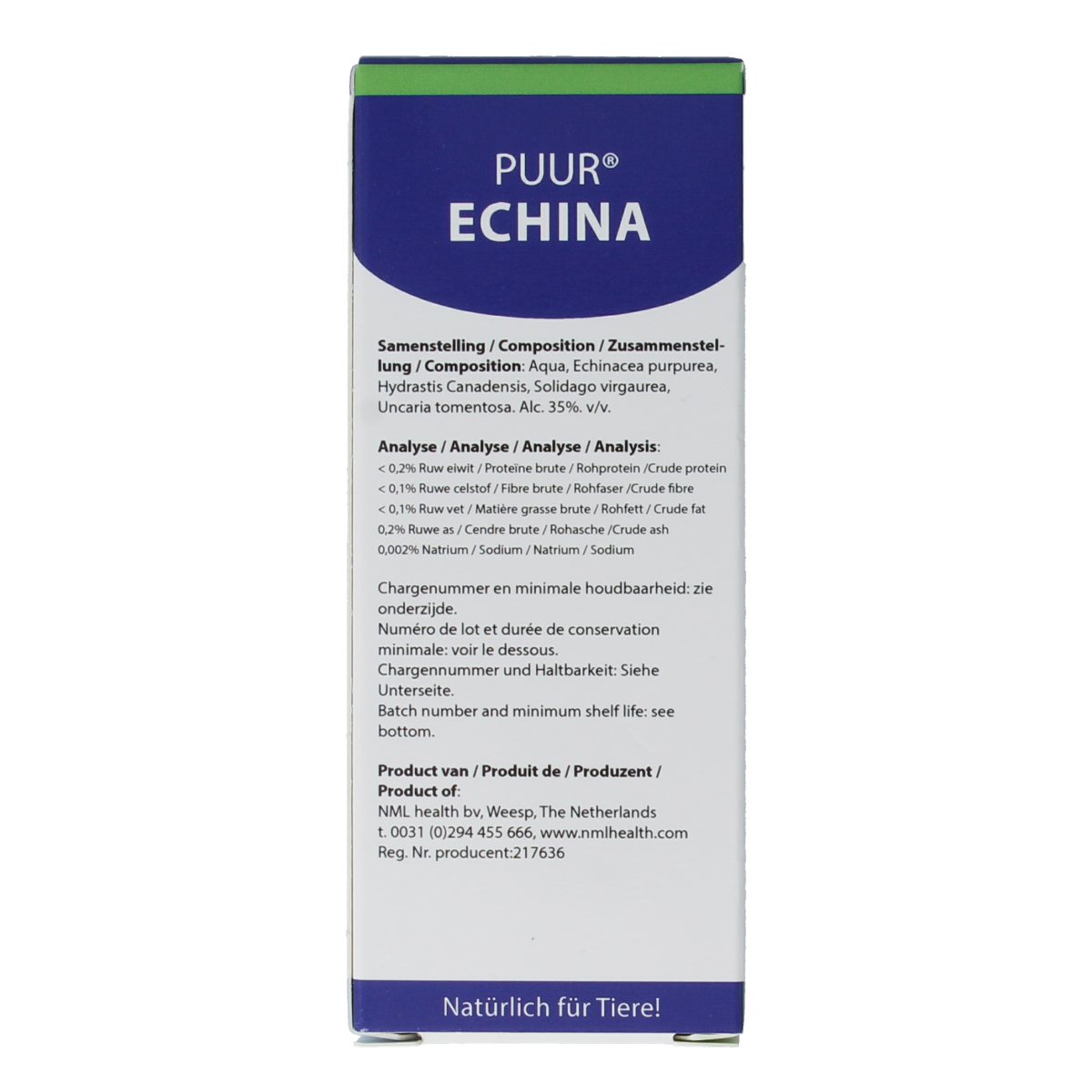 Puur Echina hond kat 50.00 Milliliter