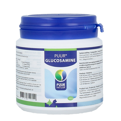 Puur Glucosamine hond & kat 100.00 Gram