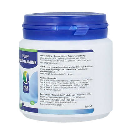 Puur Glucosamine hond & kat 100.00 Gram