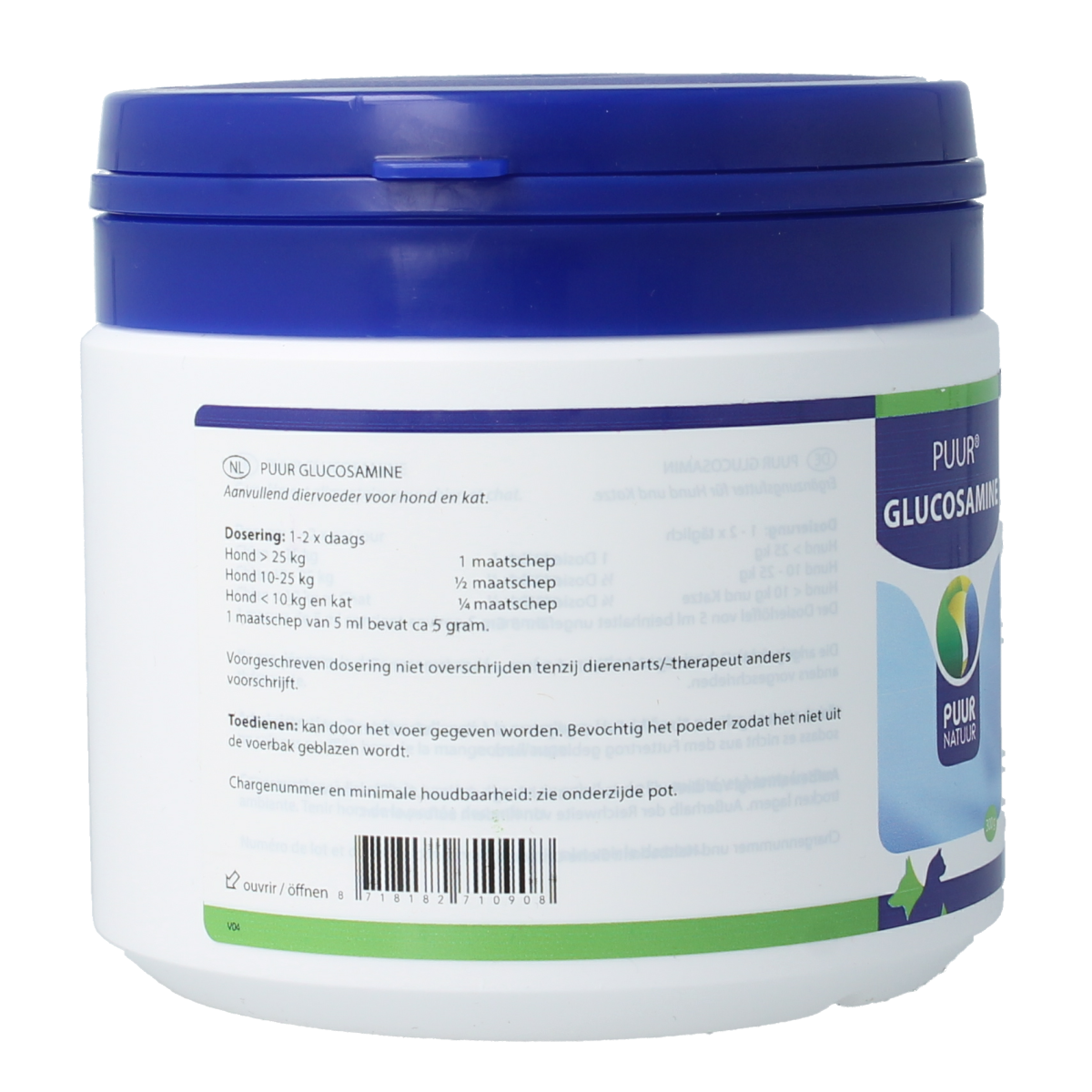 Puur Glucosamine hond & kat 300.00 Gram