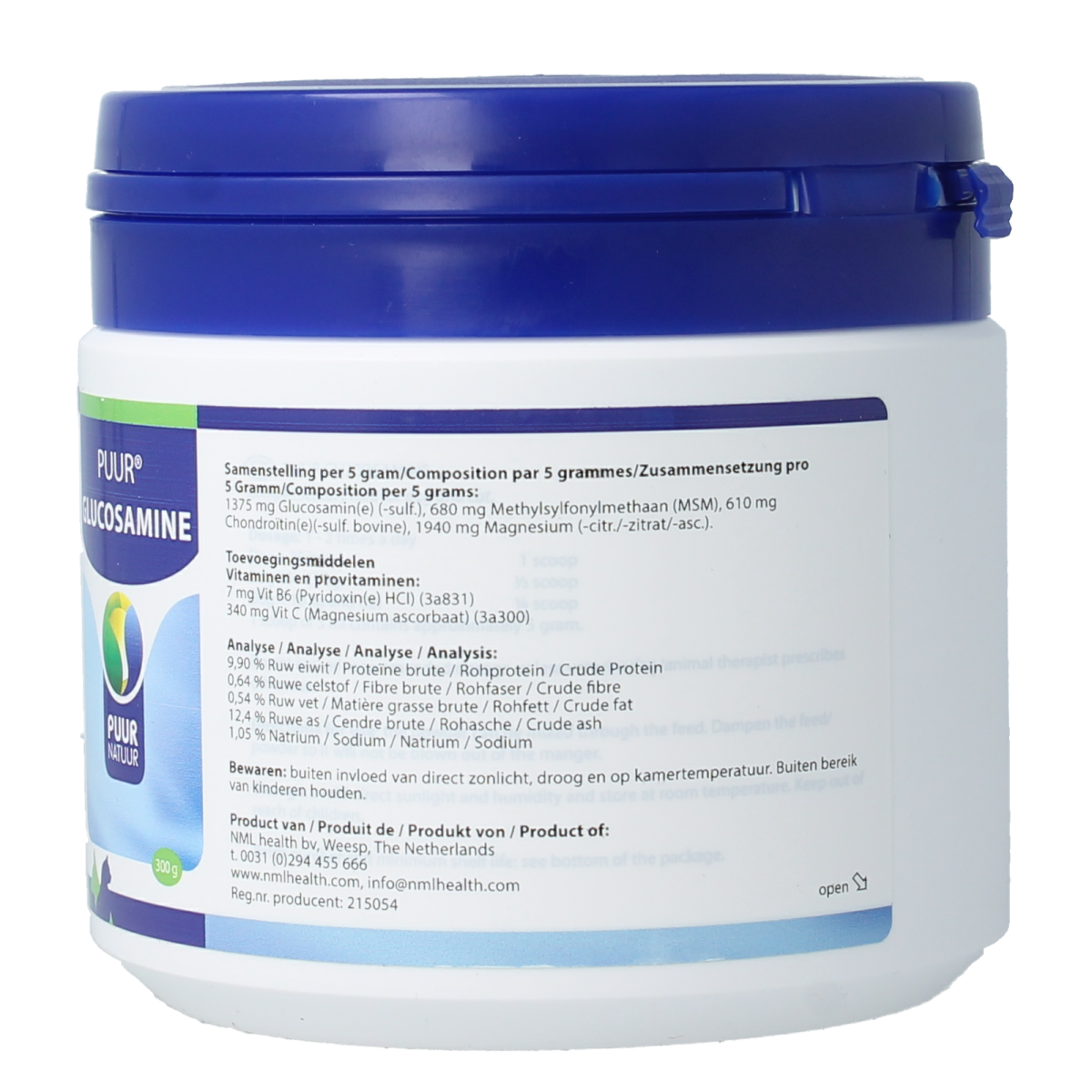 Puur Glucosamine hond & kat 300.00 Gram