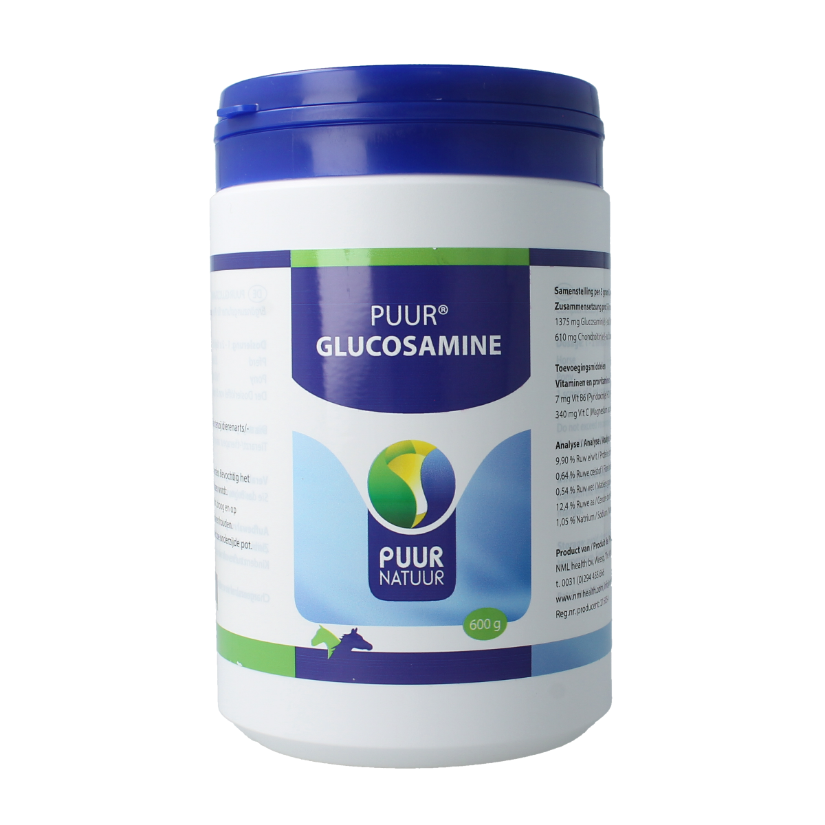 Puur Glucosamine paard/pony 600.00 Gram