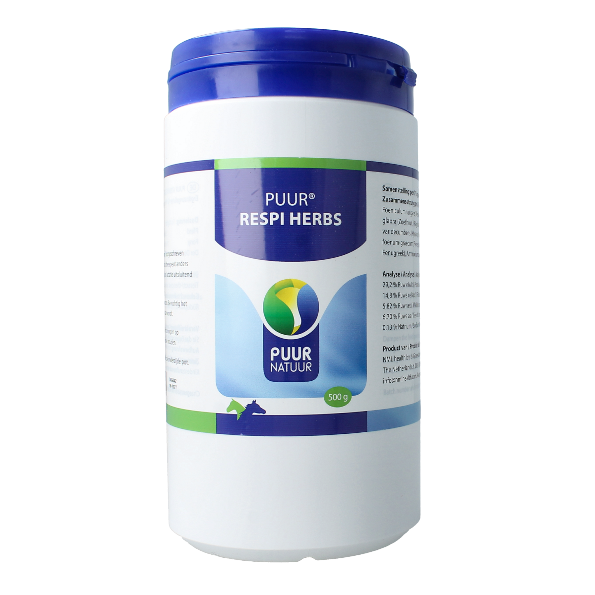 Puur Respi herbs paard en pony 500.00 Gram