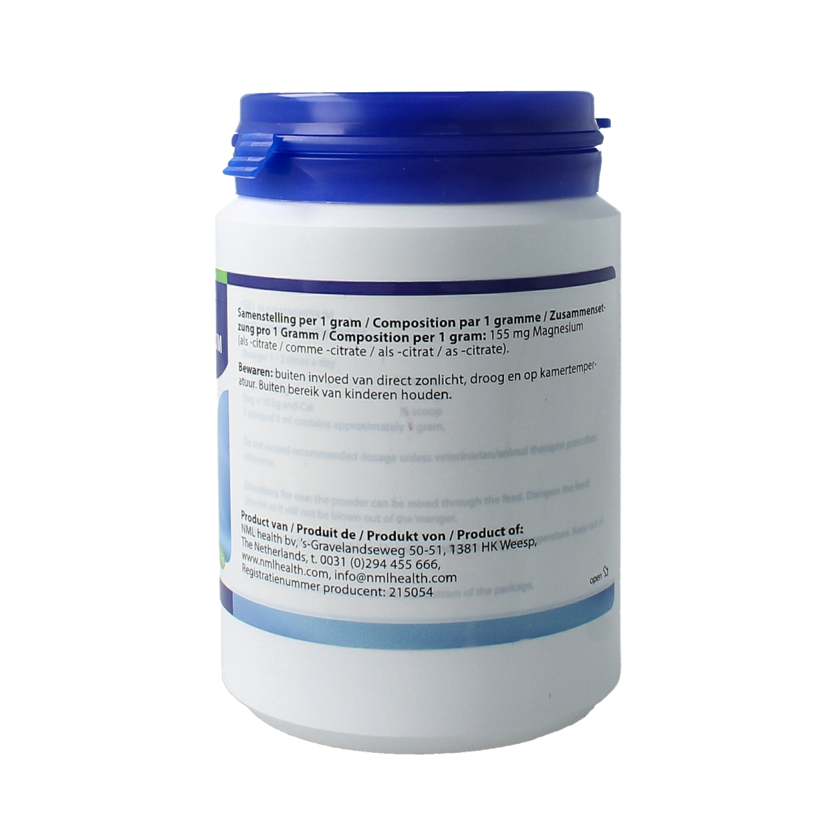 Puur Magnesium hond & kat 150.00 Gram