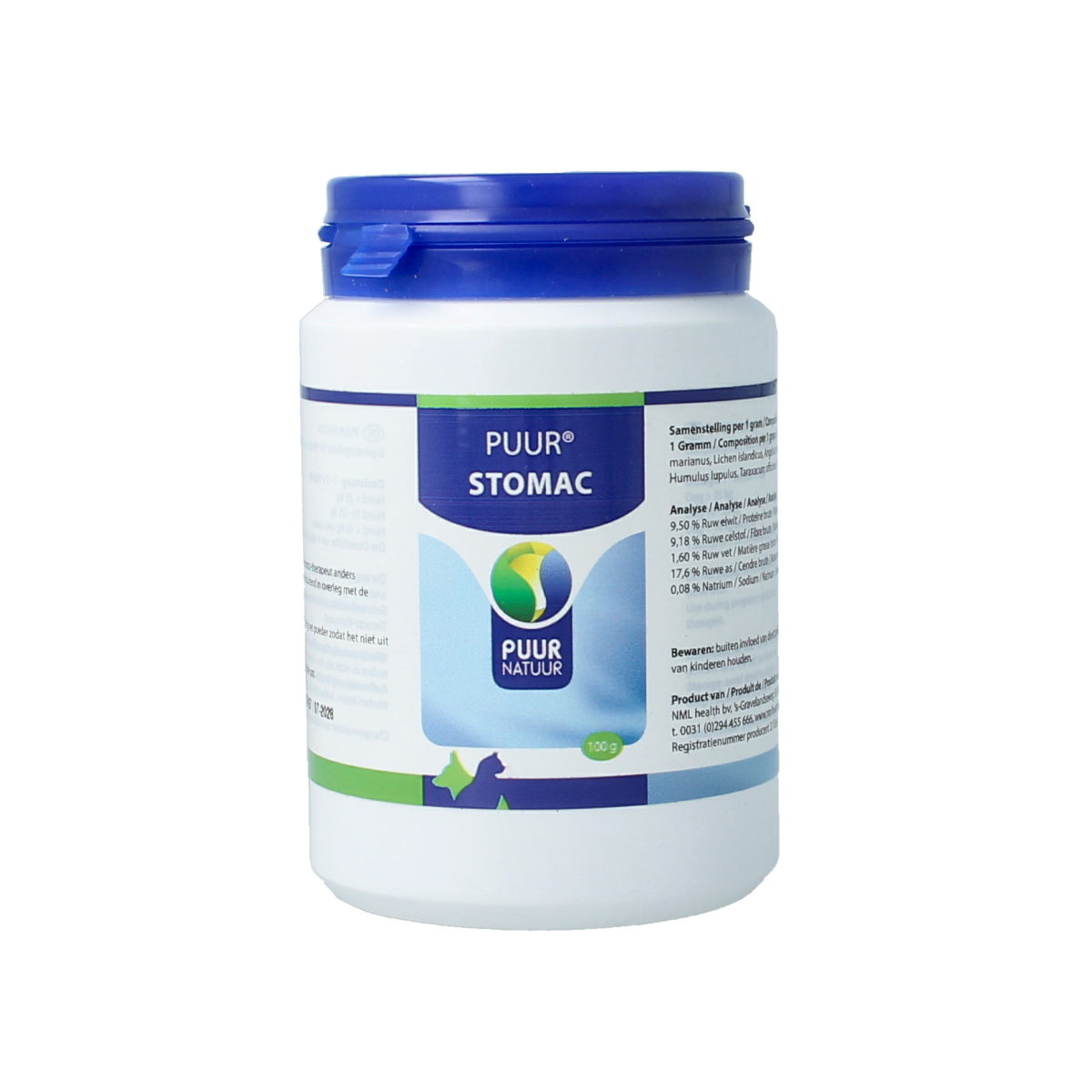 Puur Stomac hond en kat 100.00 Gram