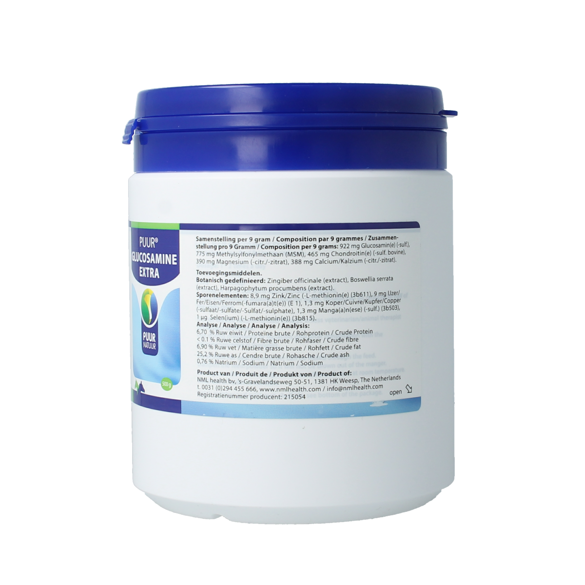 Puur Glucosamine extra paard pony 500.00 Gram